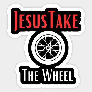 Jesus Take The Wheel Sticker